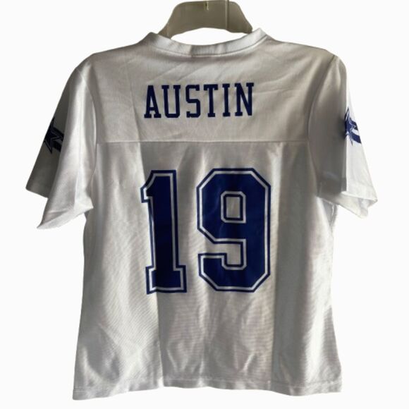 COWBOYS Authentic Apparel Kids Size M #19 AUSTIN Football Jersey #F - Picture 2 of 4